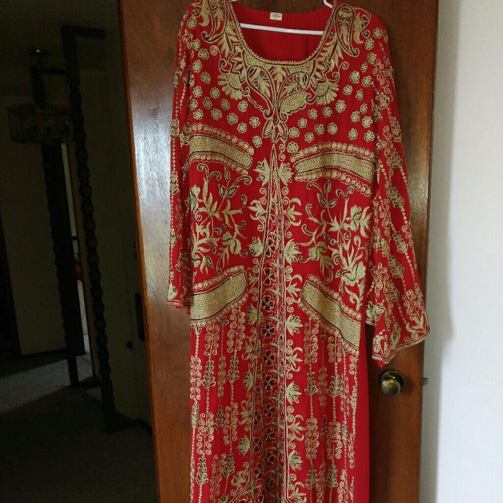 Heavily embroidered abaya